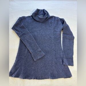 Women's Blue Turtleneck Sweater